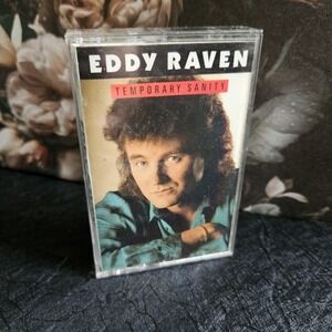 Eddy Raven Temporary Sanity Cassette Tape Country 1989 RCA Vintage Tested‎